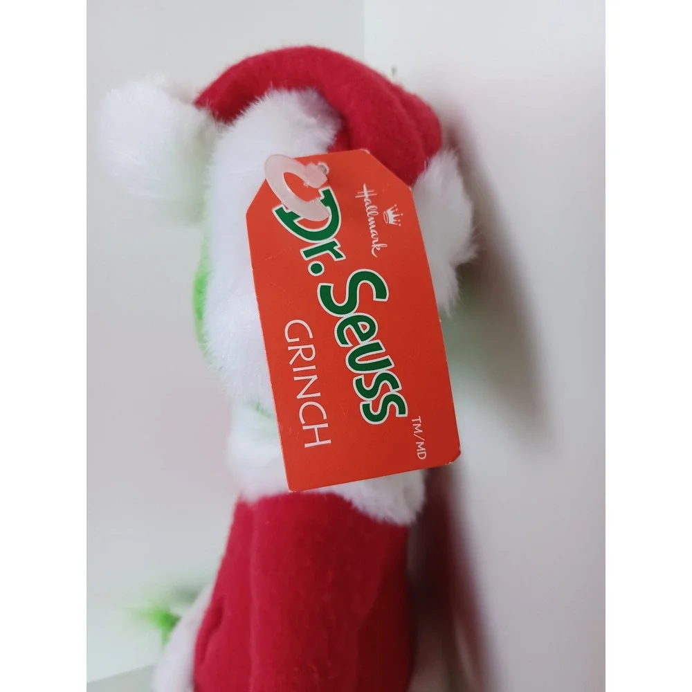Vintage Hallmark The Grinch As Santa Christmas Plush Stuffed Animal Collectible